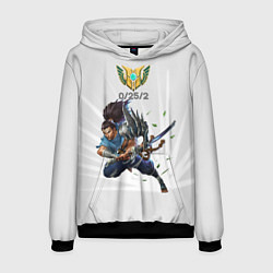 Толстовка-худи мужская Yasuo Meme, цвет: 3D-черный