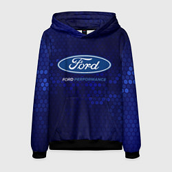 Толстовка-худи мужская FORD - PERFORMANCE, цвет: 3D-черный