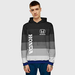 Толстовка-худи мужская Honda Хонда, цвет: 3D-синий — фото 2