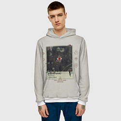 Толстовка-худи мужская Пантон Ктулху, цвет: 3D-белый — фото 2
