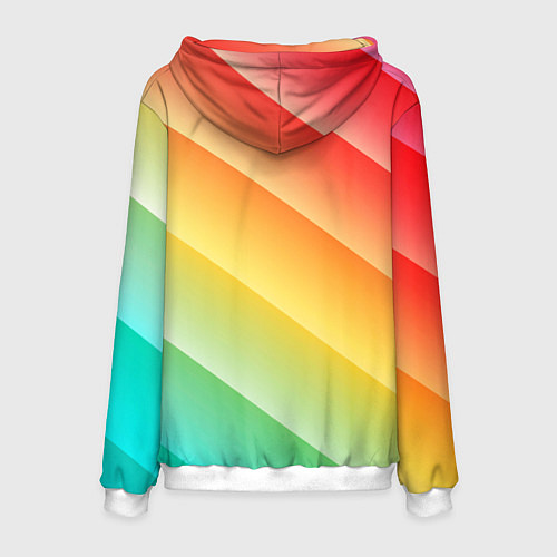 Мужская толстовка Rayman globox радуга / 3D-Белый – фото 2