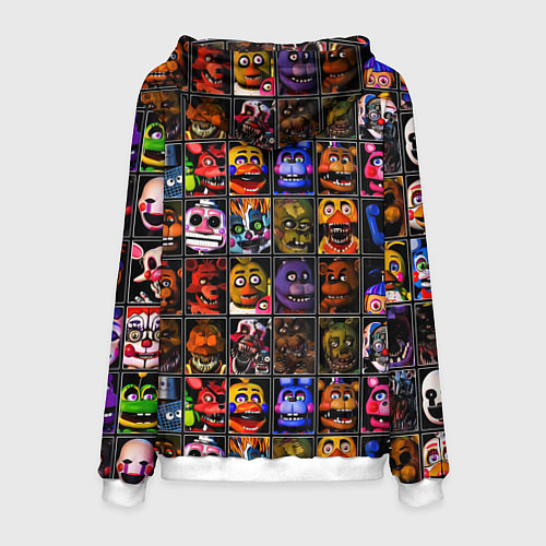Мужская толстовка Ultimate Custom Night FNAF / 3D-Белый – фото 2