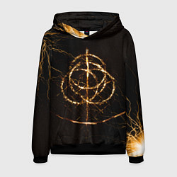 Толстовка-худи мужская ELDEN RING SYMBOL ВЕЛИКИЕ РУНЫ, цвет: 3D-черный