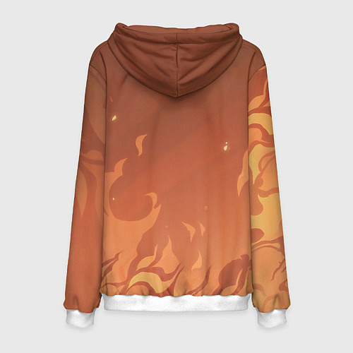 Мужская толстовка Дилюк Genshin Impact / 3D-Белый – фото 2