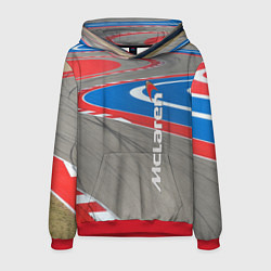 Толстовка-худи мужская McLaren Racing Route, цвет: 3D-красный