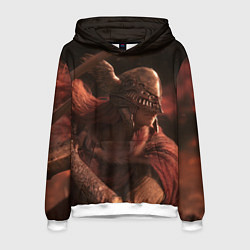 Толстовка-худи мужская MALENIA ELDER RING, цвет: 3D-белый