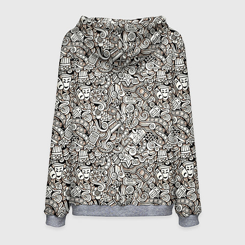 Мужская толстовка Рисованный синематограф / 3D-Меланж – фото 2