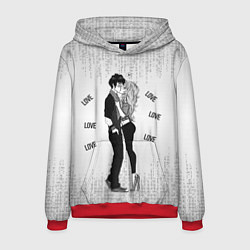 Толстовка-худи мужская Парочка!, цвет: 3D-красный