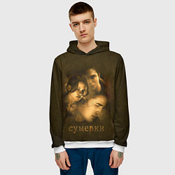 Толстовка-худи мужская Воспоминания, цвет: 3D-белый — фото 2