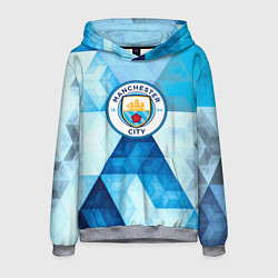 Толстовка-худи мужская Манчестер сити manchester city, цвет: 3D-меланж