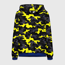 Толстовка-худи мужская Black Camo, цвет: 3D-синий