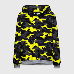 Толстовка-худи мужская Black Camo, цвет: 3D-меланж