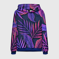 Мужская толстовка Neon Tropical plants pattern