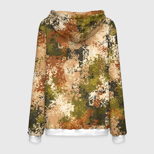Мужская толстовка Камуфляж Василиск Степь / 3D-Белый – фото 2