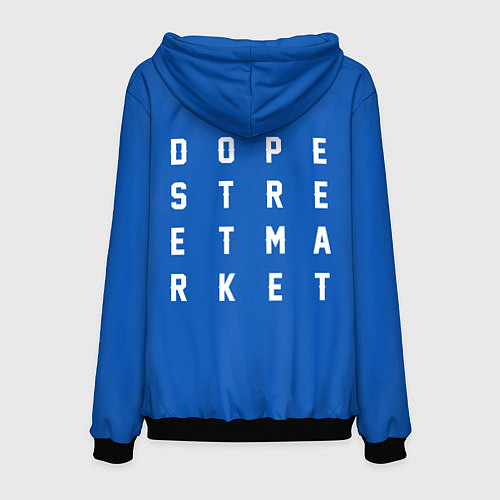 Мужская толстовка Узор Blue Rollister Dope Street Market / 3D-Черный – фото 2