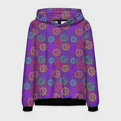 Толстовка-худи мужская Мантра ОМ - Аум, цвет: 3D-черный