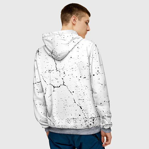 Мужская толстовка Banksy Panda with guns Бэнкси / 3D-Меланж – фото 4