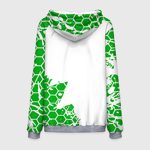 Мужская толстовка SKODA Логотип СОТЫ / 3D-Меланж – фото 2