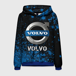 Толстовка-худи мужская ВОЛЬВО Volvo Арт, цвет: 3D-синий