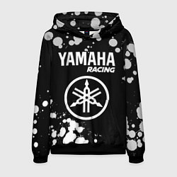 Толстовка-худи мужская YAMAHA Racing Краска, цвет: 3D-черный