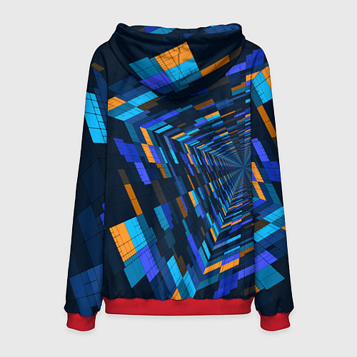 Мужская толстовка Geometric pattern Fashion Vanguard / 3D-Красный – фото 2