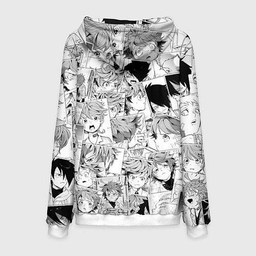 Мужская толстовка Обещанный Неверленд pattern / 3D-Белый – фото 2