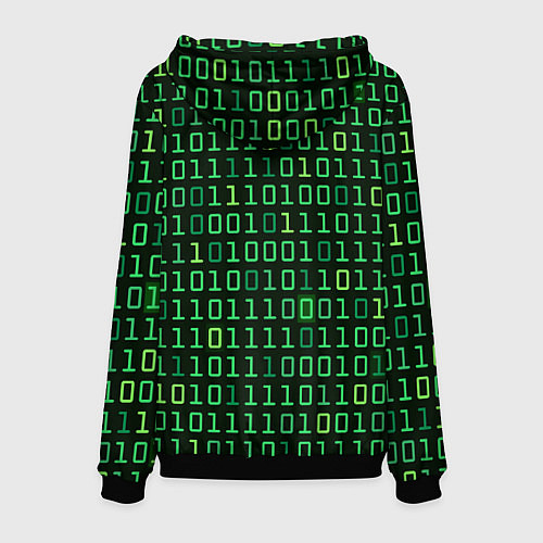 Мужская толстовка Двоичный Код Binary Code / 3D-Черный – фото 2