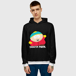 Толстовка-худи мужская Южный парк - Эрик Eric, цвет: 3D-белый — фото 2