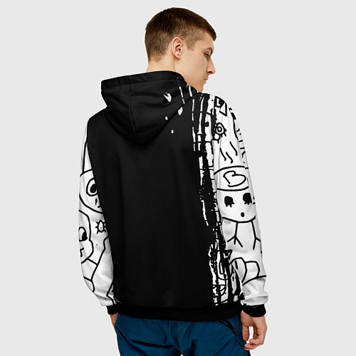 Мужская толстовка Die antwoord / 3D-Черный – фото 4