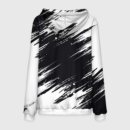 Мужская толстовка БЕЛАЯ КРАСКА БРЫЗГИ / 3D-Белый – фото 2