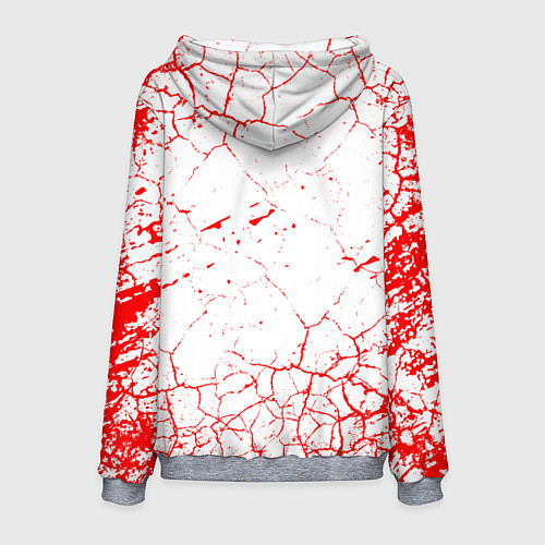 Мужская толстовка HIM Трещины / 3D-Меланж – фото 2