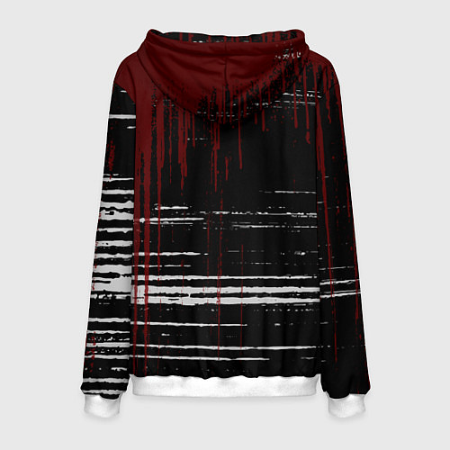 Мужская толстовка KoЯn Корн потеки / 3D-Белый – фото 2