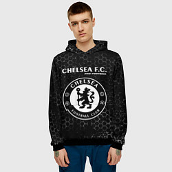 Толстовка-худи мужская CHELSEA Pro Football Соты, цвет: 3D-черный — фото 2