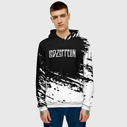 Толстовка-худи мужская LED ZEPPELIN ЛЕД ЗЕППЕЛИН, цвет: 3D-белый — фото 2