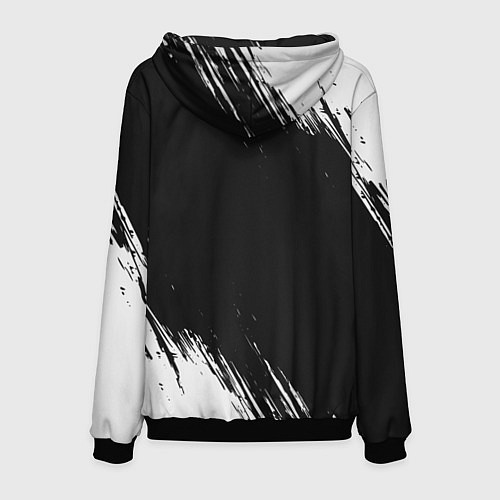 Мужская толстовка СТРАХА НЕТ - СИМВОЛ ВЕЛЕСА - Краска / 3D-Черный – фото 2