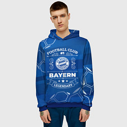 Толстовка-худи мужская Bayern, цвет: 3D-синий — фото 2