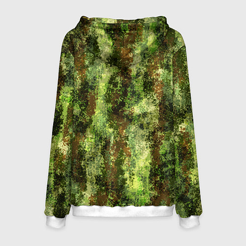 Мужская толстовка Пиксельный камуфляж Шерхан Лес / 3D-Белый – фото 2