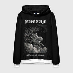 Толстовка-худи мужская Burzum ishi krimpatul, цвет: 3D-белый