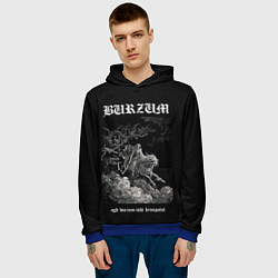 Толстовка-худи мужская Burzum ishi krimpatul, цвет: 3D-синий — фото 2