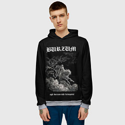 Толстовка-худи мужская Burzum ishi krimpatul, цвет: 3D-меланж — фото 2