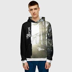 Толстовка-худи мужская Burzum - Belus, цвет: 3D-белый — фото 2