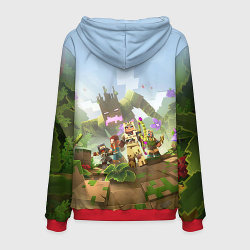 Мужская толстовка Minecraft Dungeons Heroes Video game / 3D-Красный – фото 2