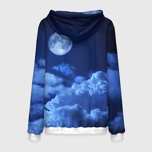 Мужская толстовка Пассажирский самолет Ту-214 / 3D-Белый – фото 2