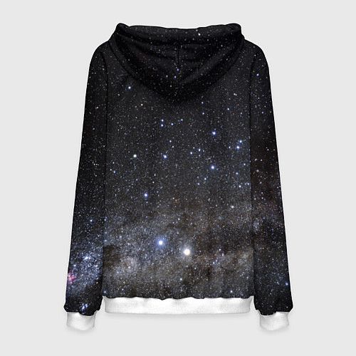 Мужская толстовка Космический космос / 3D-Белый – фото 2