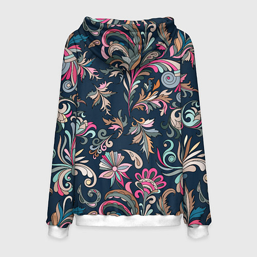 Мужская толстовка Холодная хохлома / 3D-Белый – фото 2