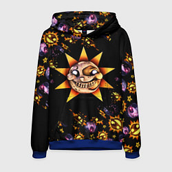 Толстовка-худи мужская Five Nights at Freddys: Security Breach Солнце пат, цвет: 3D-синий