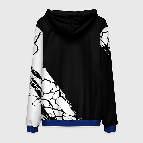 Мужская толстовка Slayer Трещины / 3D-Синий – фото 2