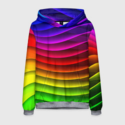 Мужская толстовка Color line neon pattern Abstraction Summer 2023