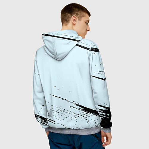 Мужская толстовка The doors музыкант / 3D-Меланж – фото 4