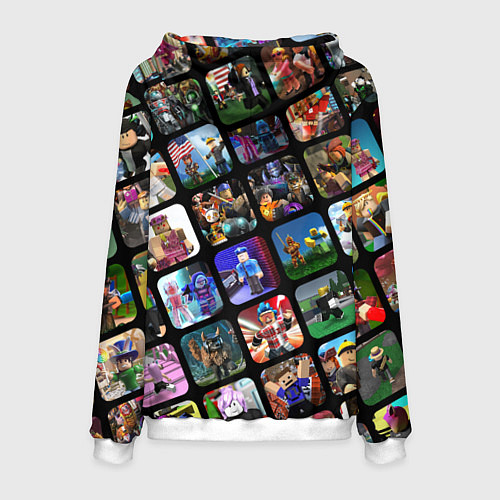 Мужская толстовка ROBLOX СЮЖЕТЫ / 3D-Белый – фото 2
